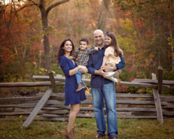 Massachusetts family split rail fence