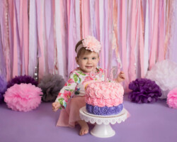 beautiful before cake smash