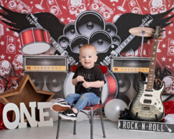 Rock and Roll Theme Cake Smash Session