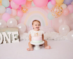 Rainbow Themed Cake Smash