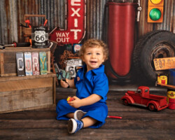 First Birthday Automotive Garage Theme